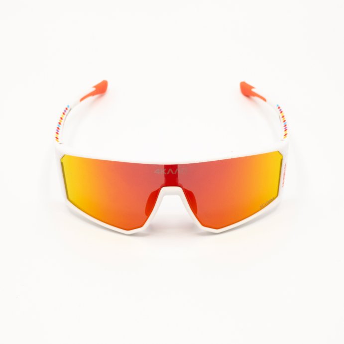 Очки 4KAAD CLASICO PRO LA VUELTA, бел. оправа, красн. линза в Новосибирске