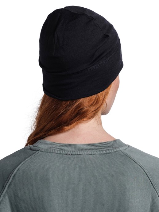 Шапка Buff Merino Lightweight Beanie Solid Black 113013.999.10.00