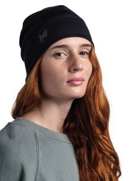 Шапка Buff Merino Lightweight Beanie Solid Black 113013.999.10.00