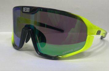 Очки NEON LEGKOV VOLCANO Yellow/Black Mirror Green (2 линзы)