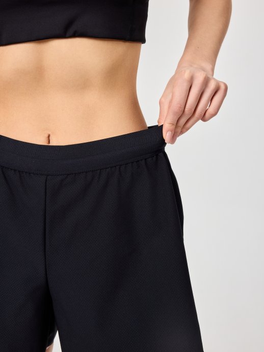 Шорты с лосинами Nordski Stayer Black/Pink W NSW285957