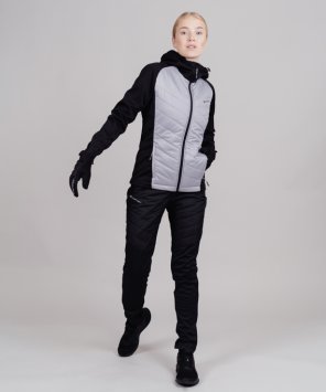 Куртка Nordski Hybrid Hood Black/Grey W NSW853201