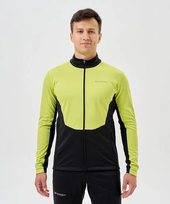 Тренировочная куртка Nordski Advance Lime/Black NSM641180
