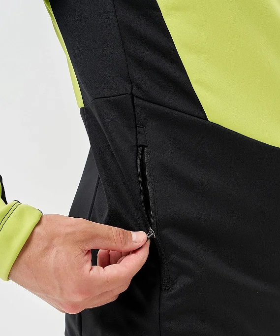 Тренировочная куртка Nordski Advance Lime/Black NSM641180