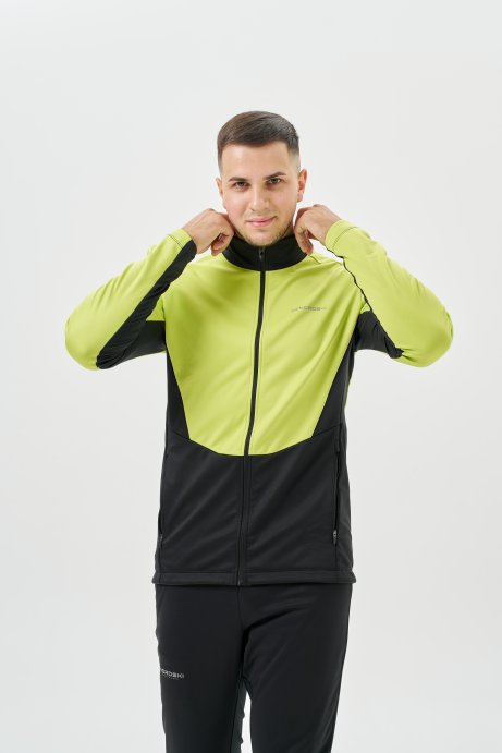 Тренировочная куртка Nordski Advance Lime/Black NSM641180