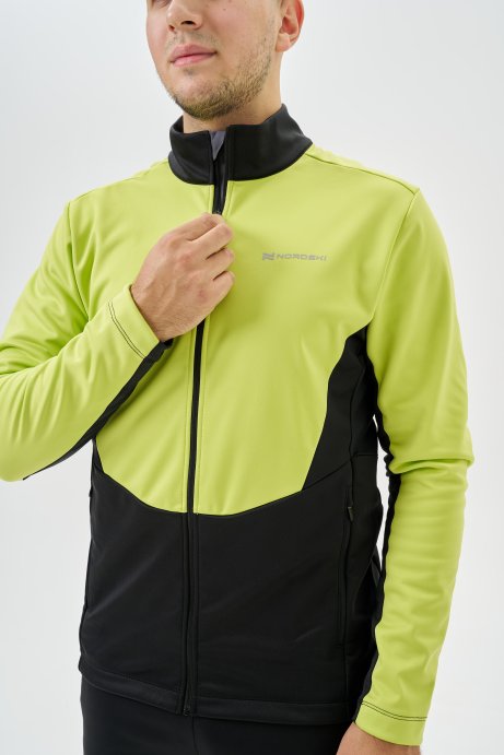 Тренировочная куртка Nordski Advance Lime/Black NSM641180