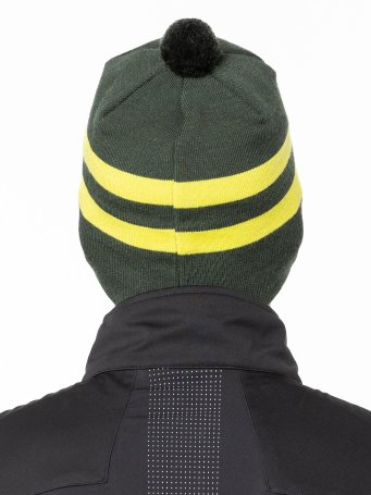 Шапка Moax Tradition Sport stripe 23575M/48001 олива/лайм 56