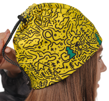 Шапочка outdoor Gamash с отверстием хвоста (Doodle Moodle), M