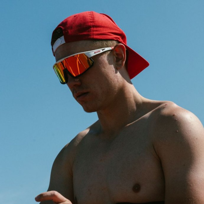 Очки 4KAAD MIRADOR, бел./красн. оправа, 1 доп. линза в Мурманске