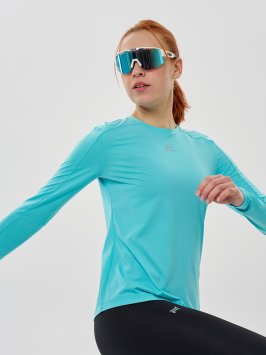 Футболка Nordski Upcast Aqua W с длинным рукавом NSW254921