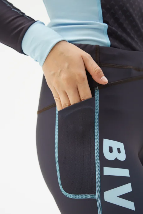 Костюм гоночный утепл. Bivium &quot;Энергия&quot; жен. коричневый_голубой