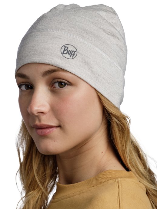 Шапка Buff Merino Lightweight Beanie Solid Cloud 113013.003.10.00