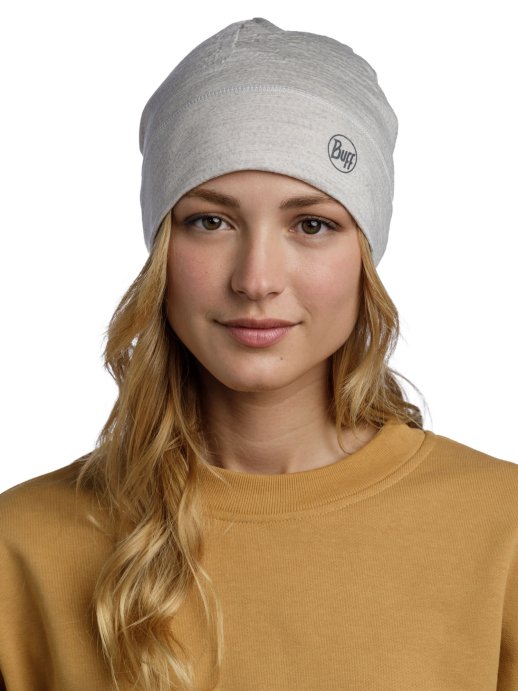 Шапка Buff Merino Lightweight Beanie Solid Cloud 113013.003.10.00