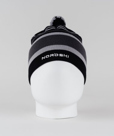 Шапка Nordski Bright Black/Grey NSV473201