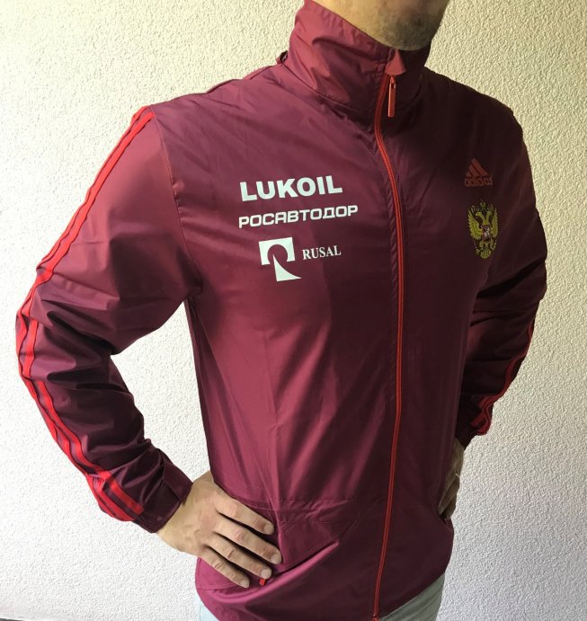 Ветровка РОССИЯ бордовая