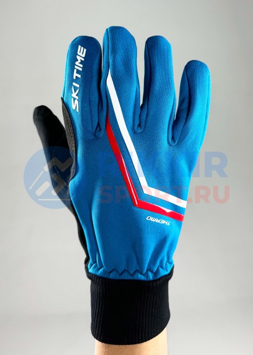 Перчатки SKI TIME Sport Blue I23011 синий