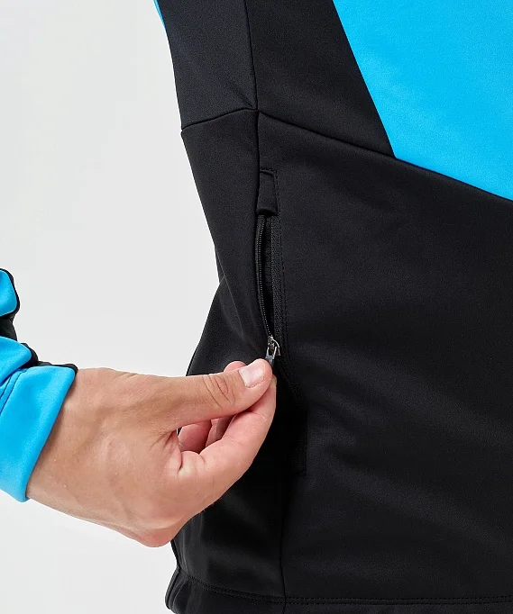 Тренировочная куртка Nordski Advance Light Blue/Black NSM641284