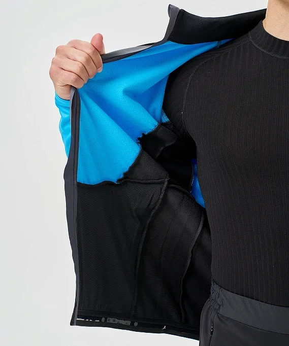 Тренировочная куртка Nordski Advance Light Blue/Black NSM641284