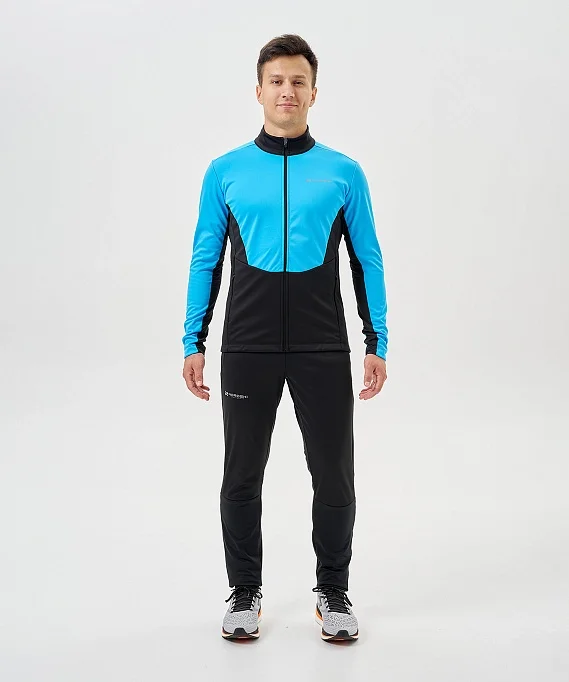 Тренировочная куртка Nordski Advance Light Blue/Black NSM641284