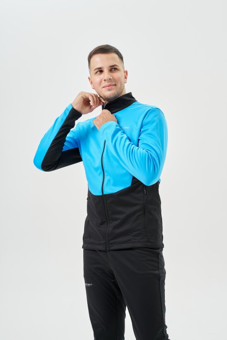 Тренировочная куртка Nordski Advance Light Blue/Black NSM641284