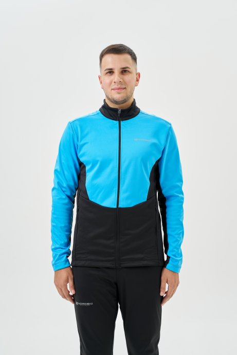 Тренировочная куртка Nordski Advance Light Blue/Black NSM641284