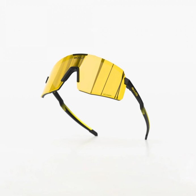 Очки 4KAAD BEAT RACE ZEISS, черн./желт. оправа, золот. линза в Мурманске