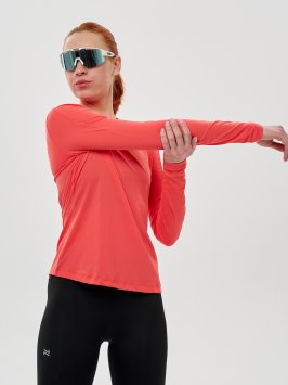 Футболка Nordski Upcast Grapefruit W с длинным рукавом NSW254131