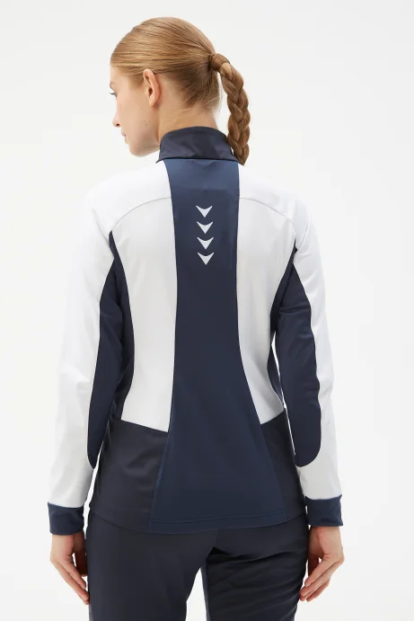 Куртка разминочная Bivium "Классик" жен. синий_белый