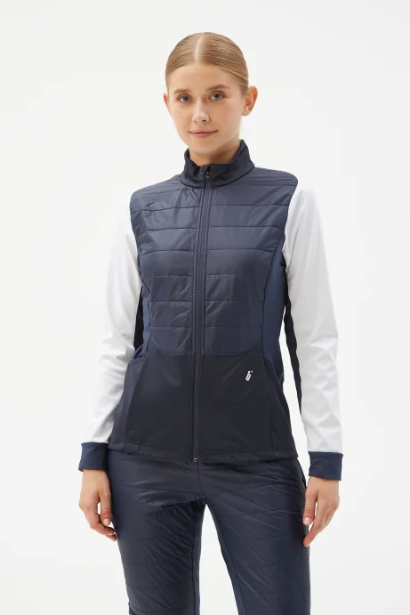 Куртка разминочная Bivium "Классик" жен. синий_белый