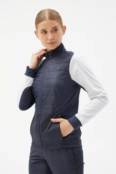 Куртка разминочная Bivium "Классик" жен. синий_белый