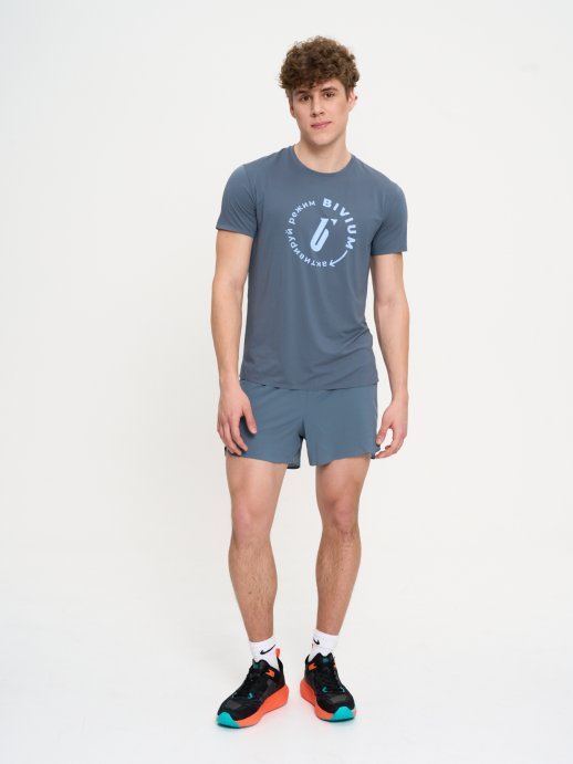 Футболка Bivium &quot;Тайм&quot; муж. графит.