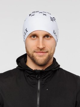 Шапка Moax Race 23518M/00025 белый принт 56