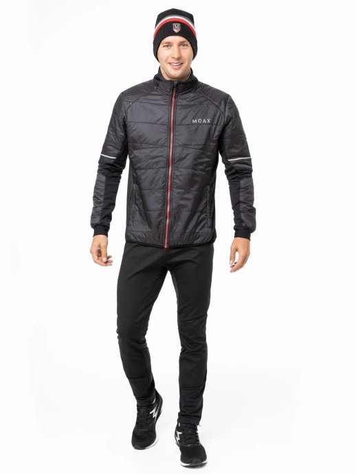 Костюм разминочный MOAX Royal муж. MX2311/10000_SW212219/10000 чёрный в Мурманске