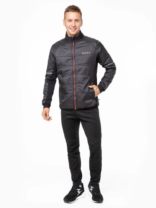 Костюм разминочный MOAX Royal муж. MX2311/10000_SW212219/10000 чёрный в Мурманске