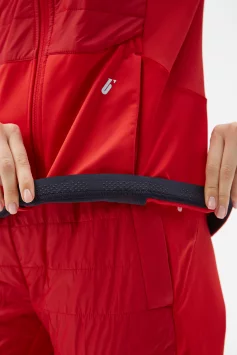 Куртка разминочная Bivium "Классик" жен. красный_белый