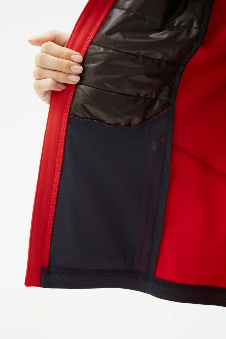 Куртка разминочная Bivium "Классик" жен. красный_белый