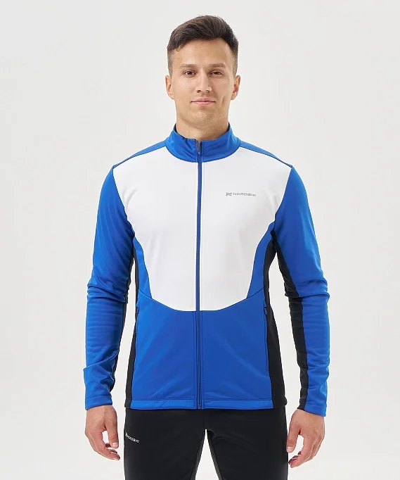 Тренировочная куртка Nordski Advance White/True Blue/Black NSM641385