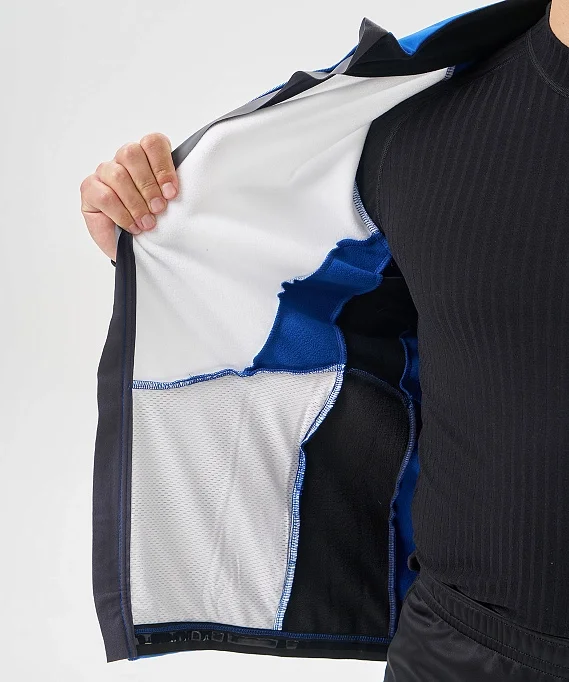 Тренировочная куртка Nordski Advance White/True Blue/Black NSM641385