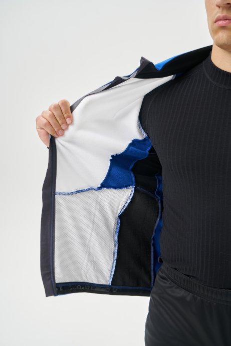 Тренировочная куртка Nordski Advance White/True Blue/Black NSM641385