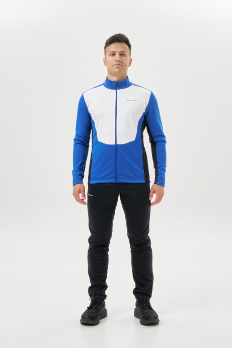 Тренировочная куртка Nordski Advance White/True Blue/Black NSM641385