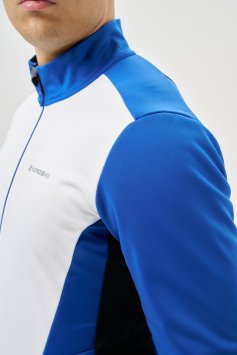 Тренировочная куртка Nordski Advance White/True Blue/Black NSM641385