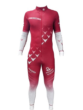 Комбинезон гоночный Bivium ФЛГР Спринт муж. белый_красный