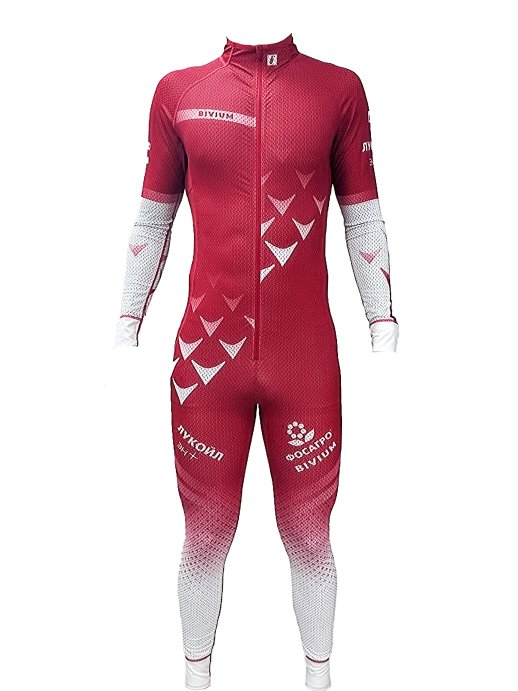 Комбинезон гоночный Bivium ФЛГР Спринт муж. белый_красный