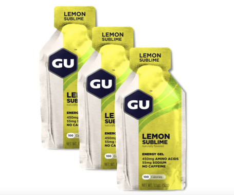 Гели энергетические GU ENERGY GEL 3шт по 32гр. (Чистый лимон)