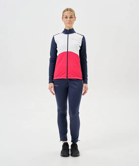 Тренировочная куртка Nordski Advance White/Pink/Blueberry W NSW645384