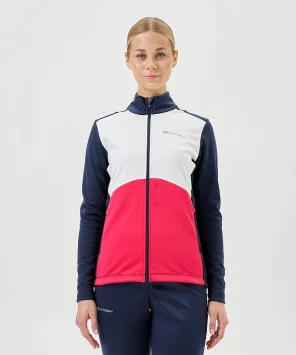 Тренировочная куртка Nordski Advance White/Pink/Blueberry W NSW645384