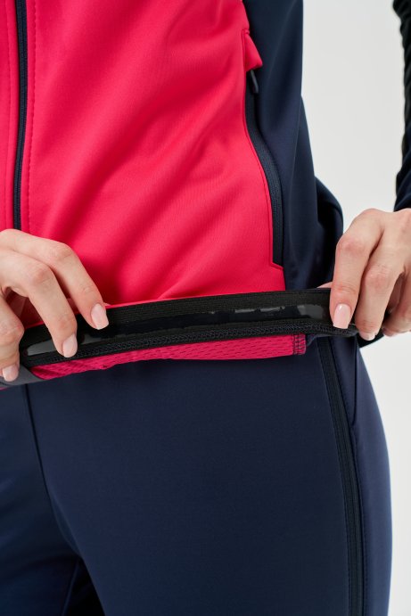 Тренировочная куртка Nordski Advance White/Pink/Blueberry W NSW645384