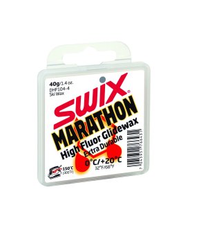 Парафин SWIX DHF104 WHITE MARATHON 0C/+20C 40 гр