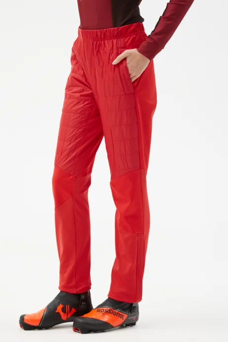 Брюки разминочные Bivium &quot;Классик&quot; жен. красный_белый