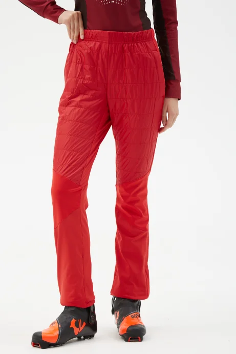 Брюки разминочные Bivium &quot;Классик&quot; жен. красный_белый